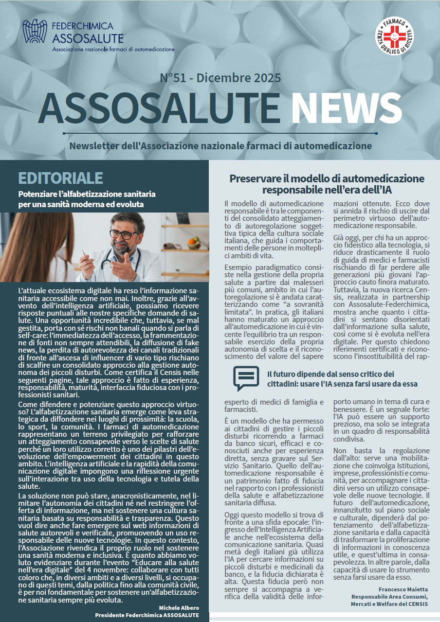 Newsletter Assosalute - Dicembre 2025