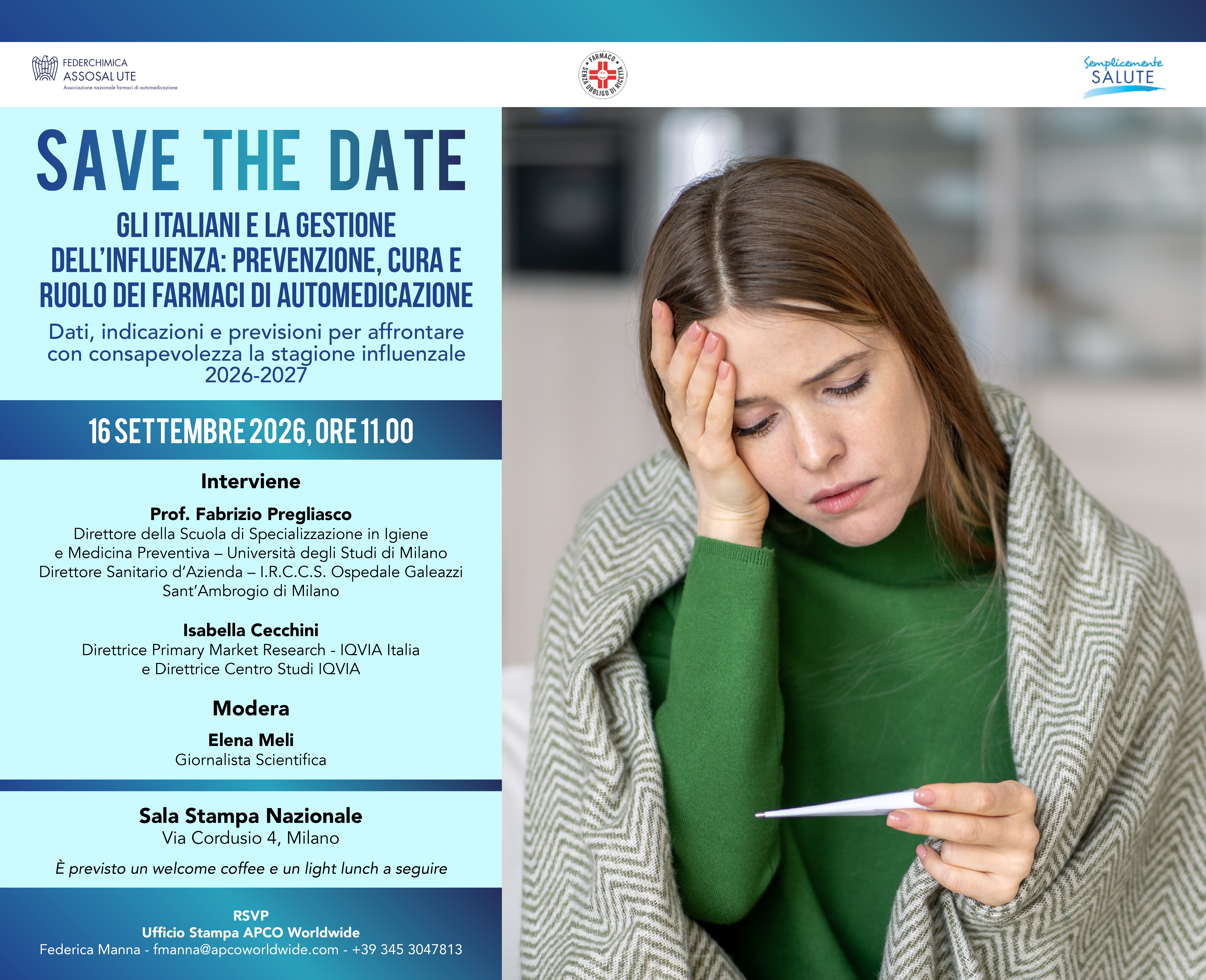 Gli italiani e la gestione dell’influenza: prevenzione, cura e ruolo dei farmaci di automedicazione