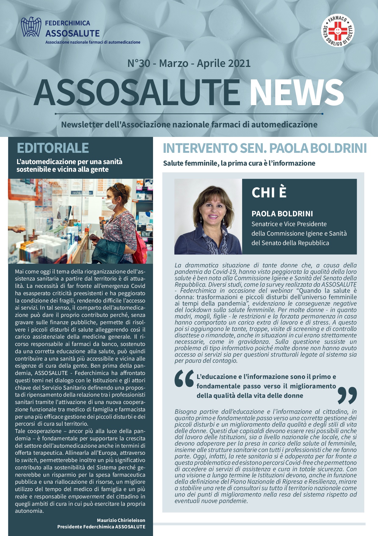 Newsletter ASSOSALUTE - Marzo-Aprile 2021
