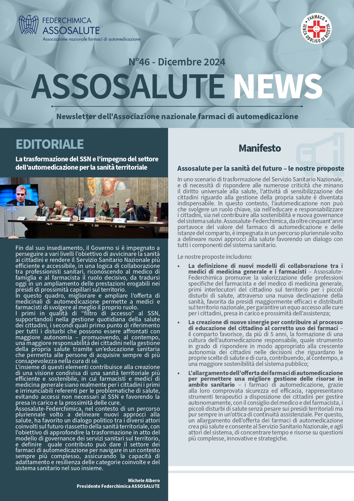 Newsletter Assosalute - Dicembre 2024