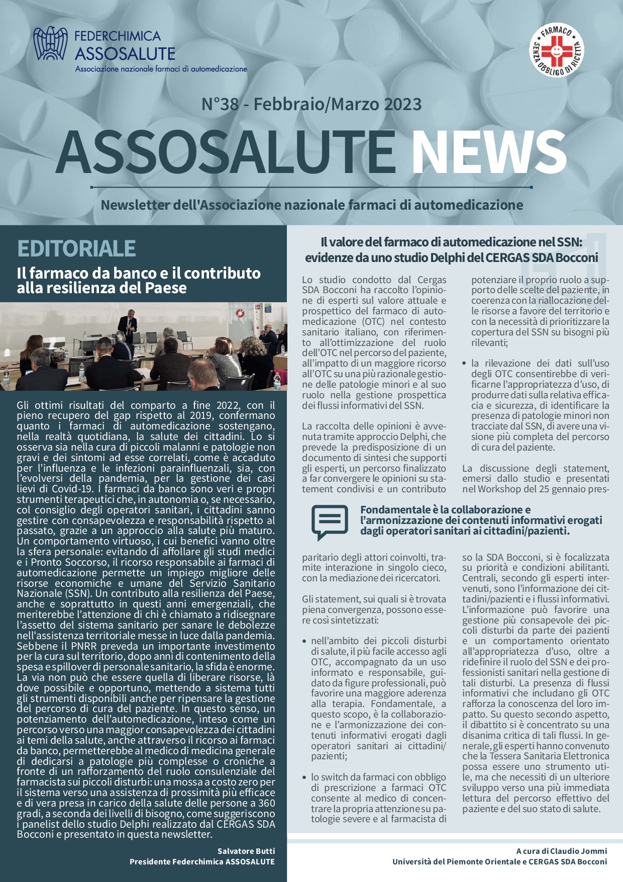Newsletter Assosalute - Febbraio - Marzo 2023