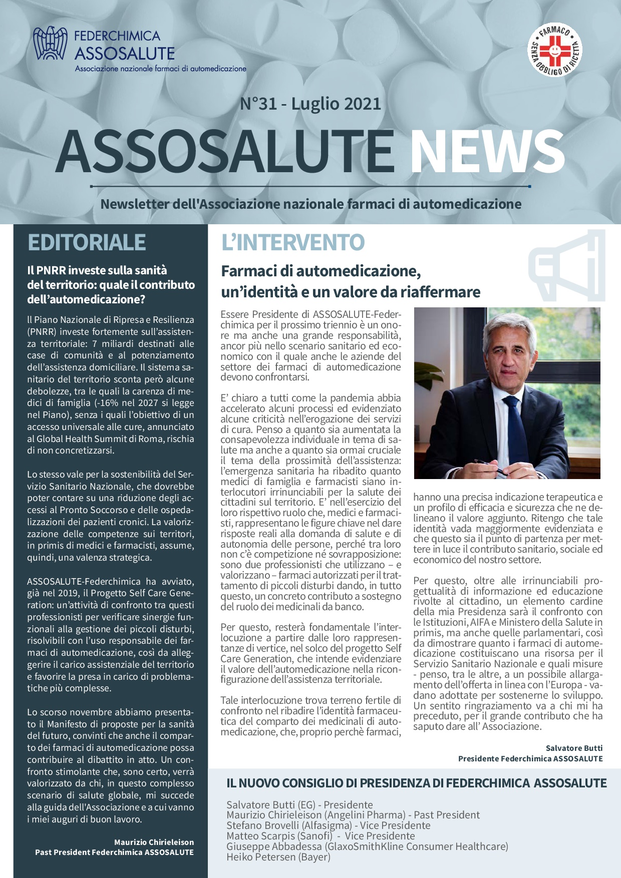 Newsletter Assosalute - Luglio 2021