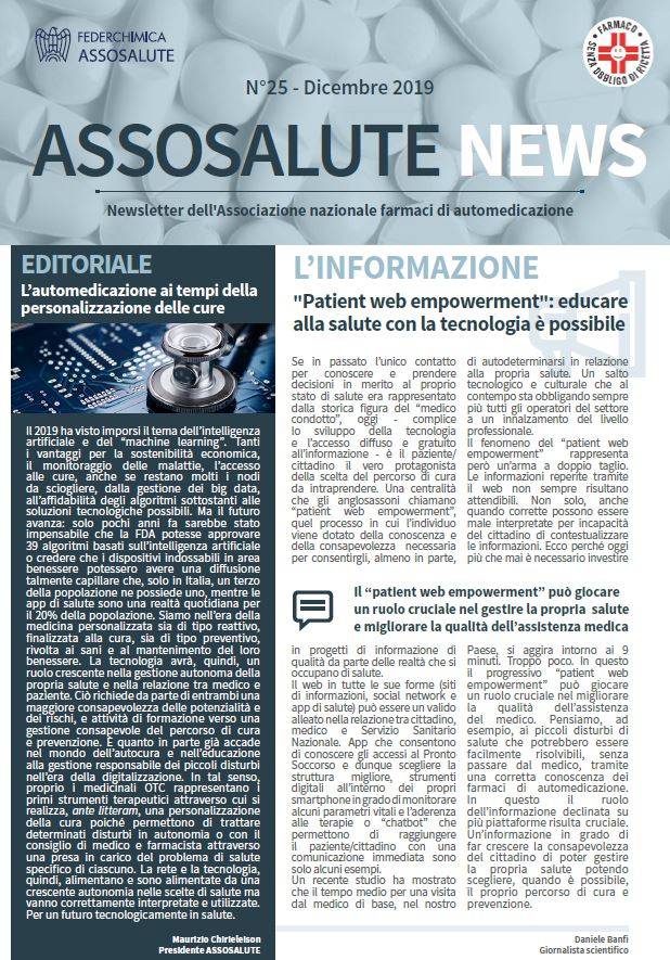 Newsletter ASSOSALUTE - Dicembre 2019