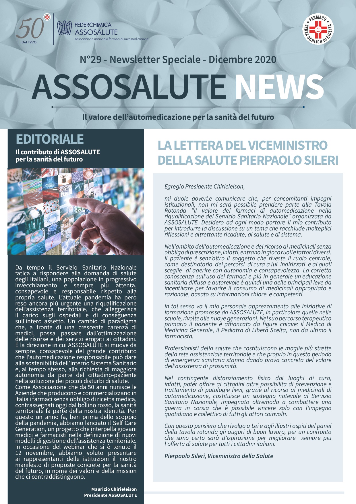 Newsletter ASSOSALUTE - Dicembre 2020