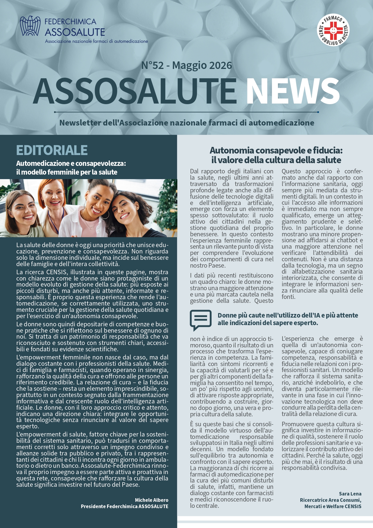 Newsletter Assosalute - Maggio 2026
